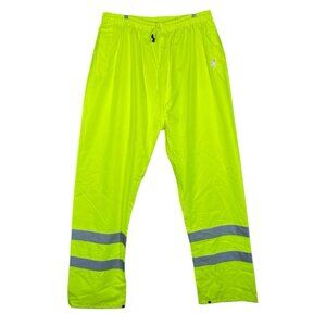 5XL High Visibility Waterproof Safety Rain Pants ANSI Class 3 Reflective 3M